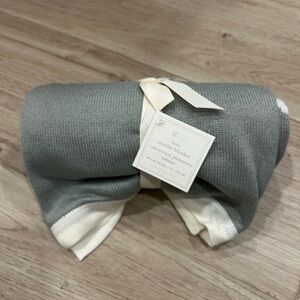 NWT Pottery Barn Baby Gray “Love” Stroller Blanket